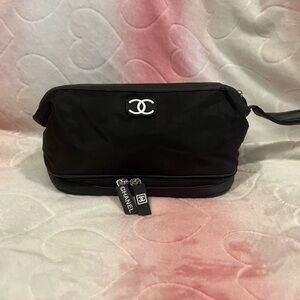 New Luxury Black Cosmetic Pouch - Extra Large!